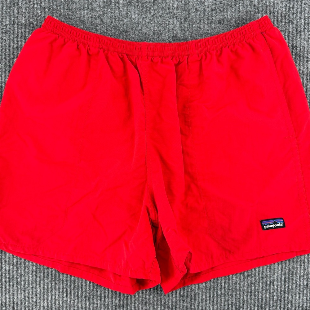 Patagonia Baggies Nylon Shorts Red Mesh Lined Swim Outdoor XL Mens